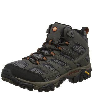 NEW MERRELL MEN'S MOAB 2 MID GTX HIGH RISE HIKING BOOTS, BLACK/BLACK, 11.5